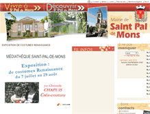 Tablet Screenshot of mairie-saintpaldemons.fr